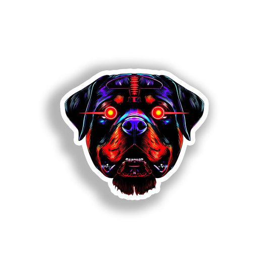 Rottweiler Dog Vinyl Decal Sticker for Car, Laptop, Tumbler and more # A018037-4" x 4"