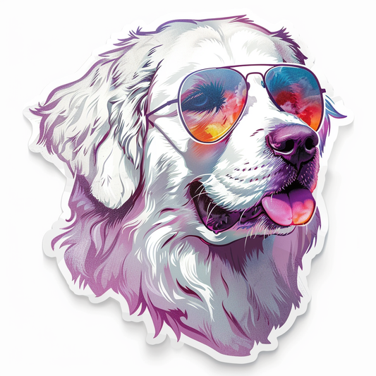 Great Pyrenees dog  Vinyl Decal Sticker for Car, Laptop, Tumbler and more # F023706