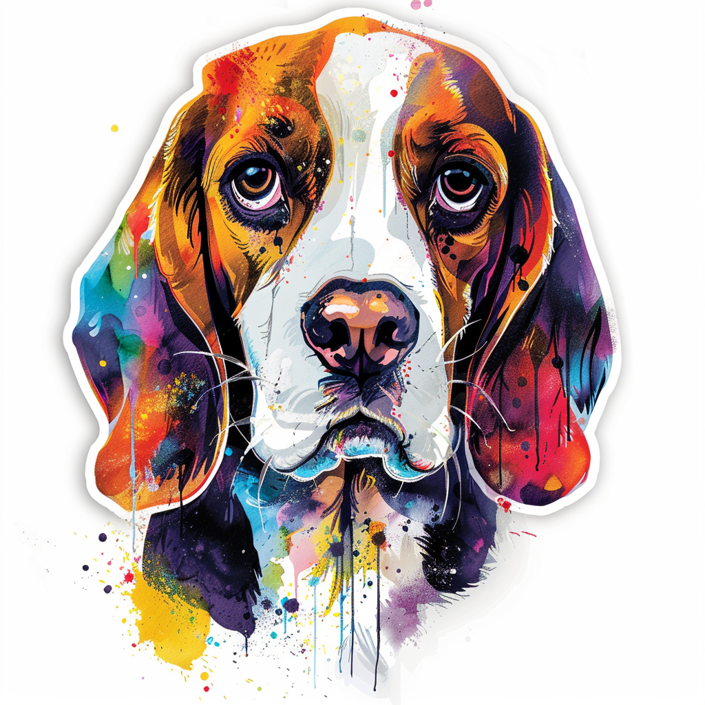 Beagle dog Vinyl Decal Sticker for Car, Laptop, Tumbler and more # F012056