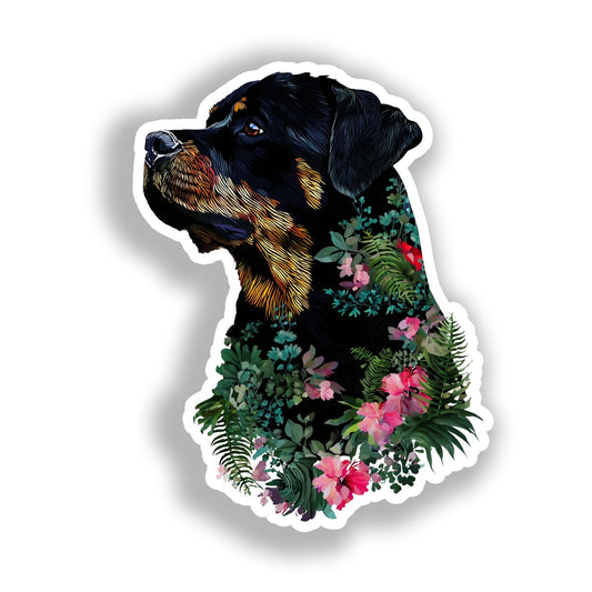 Rottweiler Dog Vinyl Decal Sticker for Car, Laptop, Tumbler and more # A018271-4" x 4"