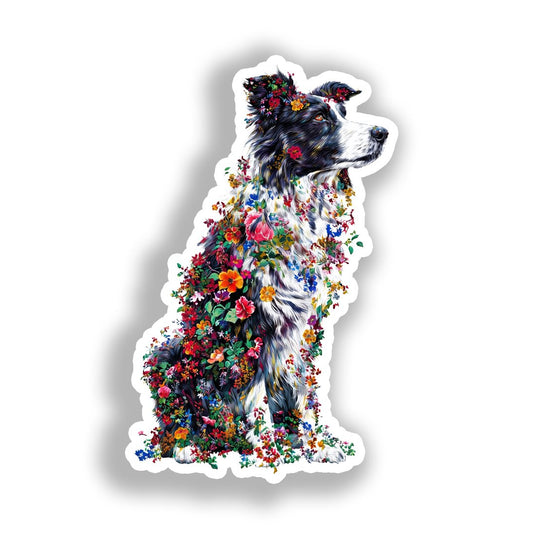 Border Callie Dog Vinyl Decal Sticker for Car, Laptop, Tumbler and more # A019002-4" x 4"