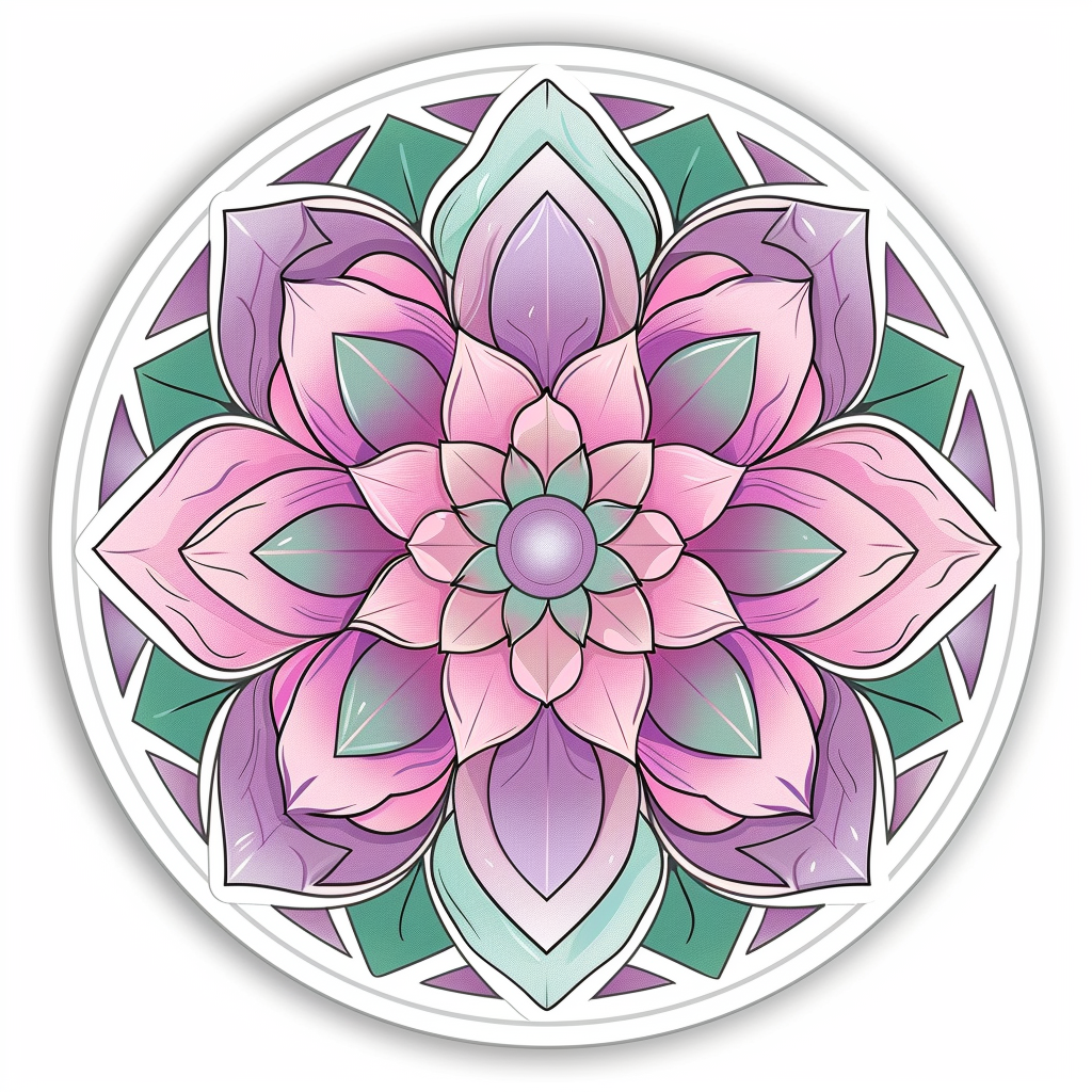 Mandala Vinyl Decal Sticker for Car, Laptop, Tumbler and more # F08109