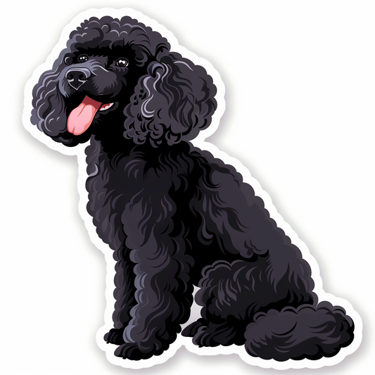 Poodle Dog Vinyl Decal Sticker for Car, Laptop, Tumbler and more # F07309