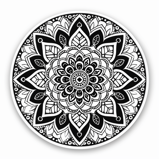 Mandala Vinyl Decal Sticker for Car, Laptop, Tumbler and more # F08074