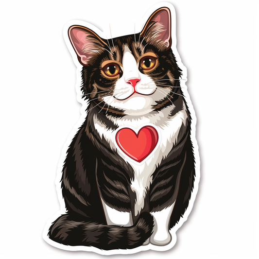 American Shorthair Cat majestic Expressive surreal Vinyl Decal Sticker for Car, Laptop, Tumbler and more # F018705