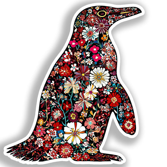 Penguin Vinyl Decal Sticker for Car, Laptop, Tumbler and more # A019061-4" x 4"