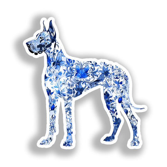 Great Dane Dog Vinyl Decal Sticker for Car, Laptop, Tumbler and more # A019558-4" x 4"
