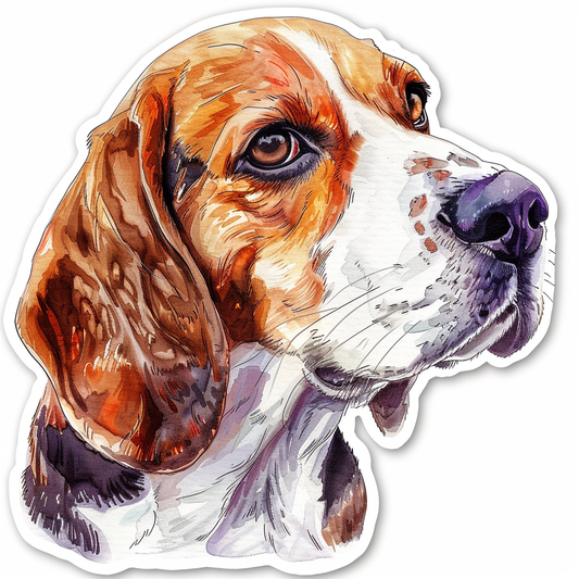 Beagle dog Vinyl Decal Sticker for Car, Laptop, Tumbler and more # F012096