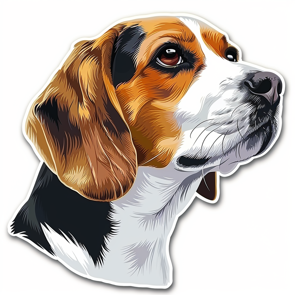 Beagle dog Vinyl Decal Sticker for Car, Laptop, Tumbler and more # F011785