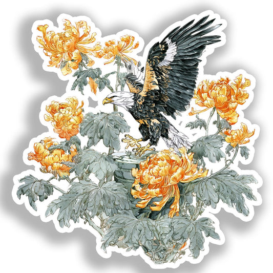 Eagle Vinyl Decal Sticker for Car, Laptop, Tumbler and more # A018526-4" x 4"