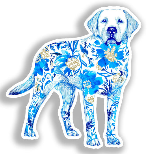 Labrador Retriever Dog Vinyl Decal Sticker for Car, Laptop, Tumbler and more # A019461-4" x 4"