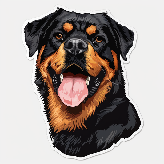 Rottweiler Dog Vinyl Decal Sticker for Car, Laptop, Tumbler and more # F07214