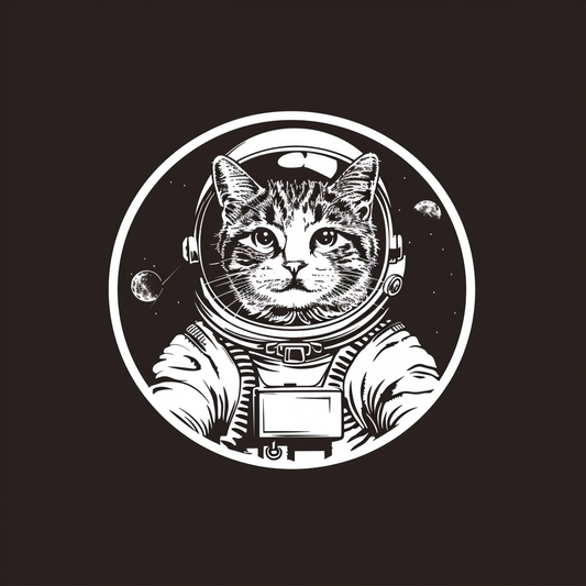 American Shorthair Cat majestic Expressive surreal Vinyl Decal Sticker for Car, Laptop, Tumbler and more # F019798-4" x 4"