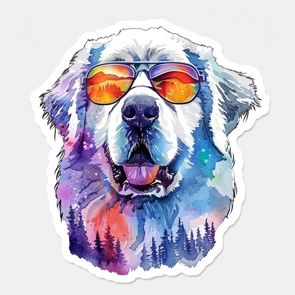 Great Pyrenees dog  Vinyl Decal Sticker for Car, Laptop, Tumbler and more # F023712