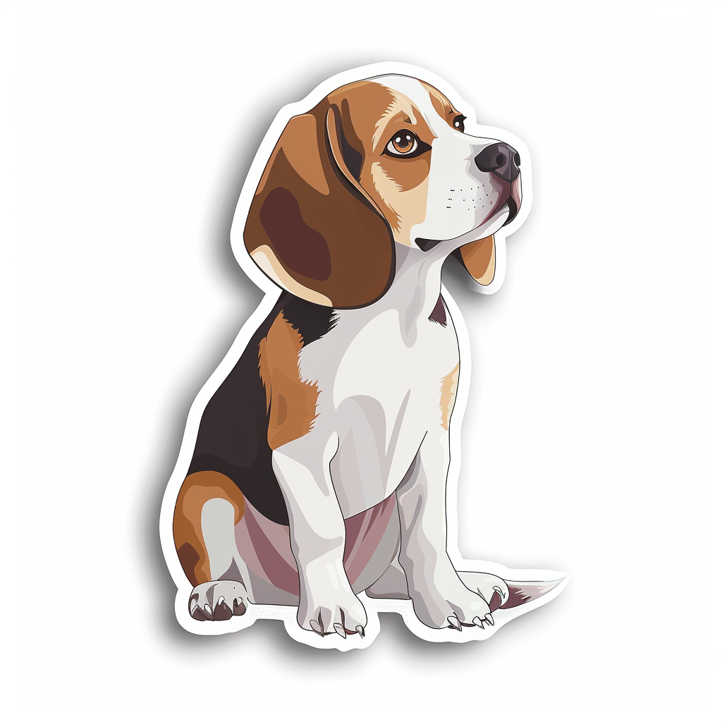 Beagle dog Vinyl Decal Sticker for Car, Laptop, Tumbler and more # F011758