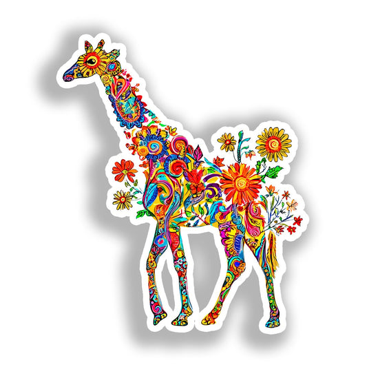 Giraffe Vinyl Decal Sticker for Car, Laptop, Tumbler and more # A019148-4" x 4"