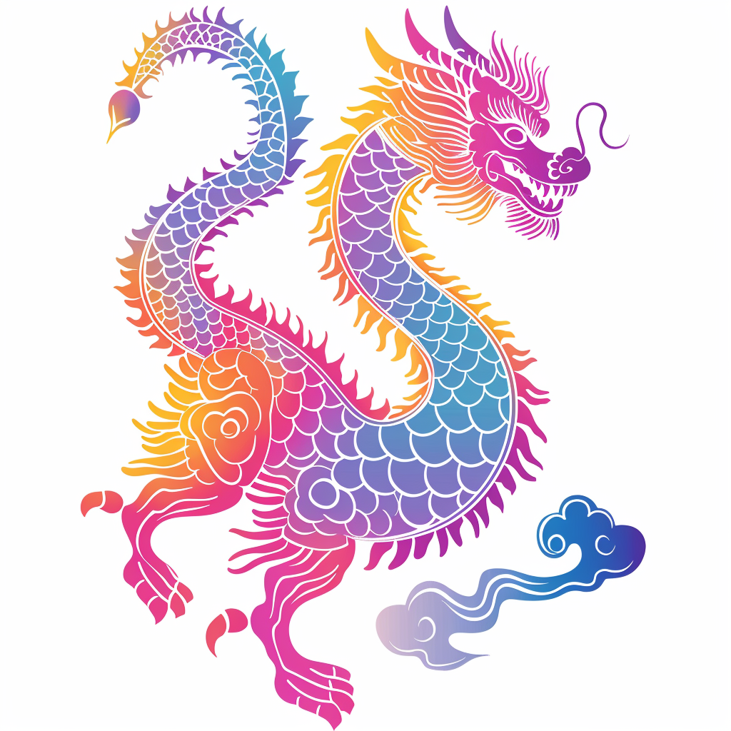 Dragon majestic Expressive surreal Vinyl Decal Sticker for Car, Laptop, Tumbler and more # F018978