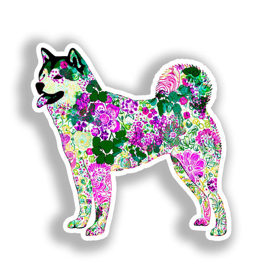 Akita Dog Vinyl Decal Sticker for Car, Laptop, Tumbler and more # A018820-4" x 4"