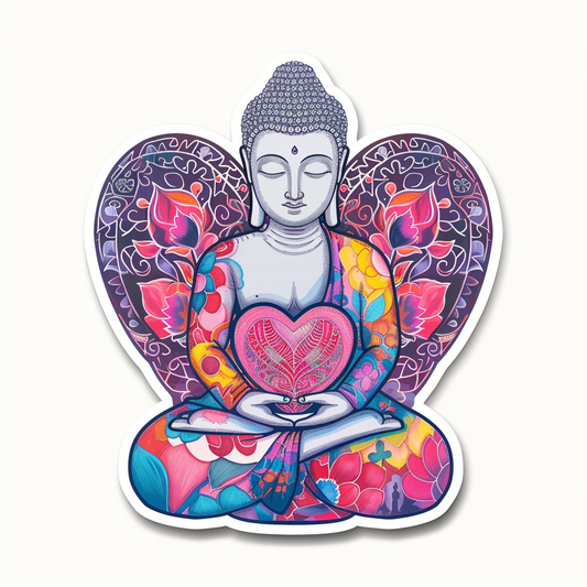 Buddha majestic Expressive surreal Vinyl Decal Sticker for Car, Laptop, Tumbler and more # F017008