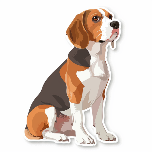 Beagle dog Vinyl Decal Sticker for Car, Laptop, Tumbler and more # F011795