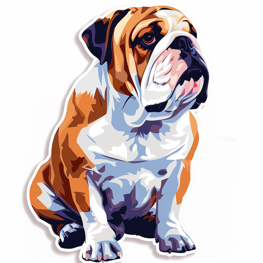 Bulldog Dog Vinyl Decal Sticker for Car, Laptop, Tumbler and more # F07695