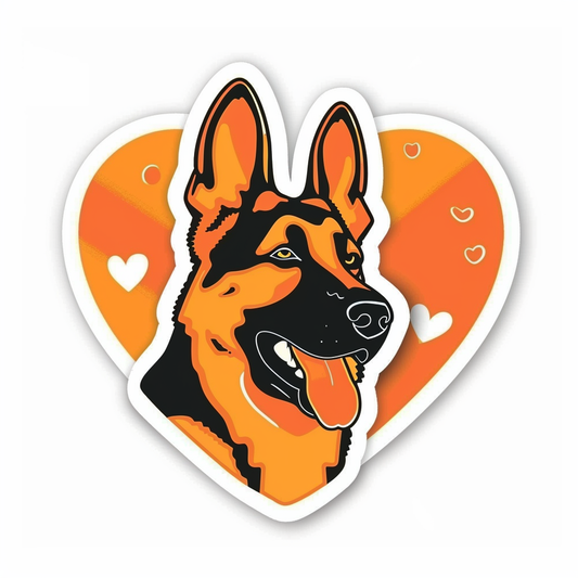German Shepherd Dog Vinyl Decal Sticker for Car, Laptop, Tumbler and more # F011328