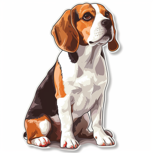 Beagle dog Vinyl Decal Sticker for Car, Laptop, Tumbler and more # F012038