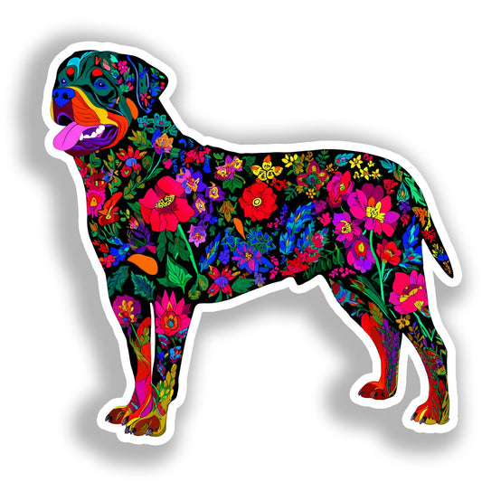 Rottweiler Dog Vinyl Decal Sticker for Car, Laptop, Tumbler and more # A018101-4" x 4"
