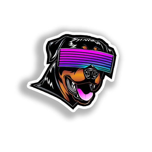 Rottweiler Dog Vinyl Decal Sticker for Car, Laptop, Tumbler and more # A018052-4" x 4"
