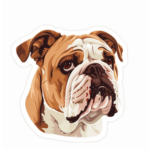 Bulldog Dog Vinyl Decal Sticker for Car, Laptop, Tumbler and more # F07239