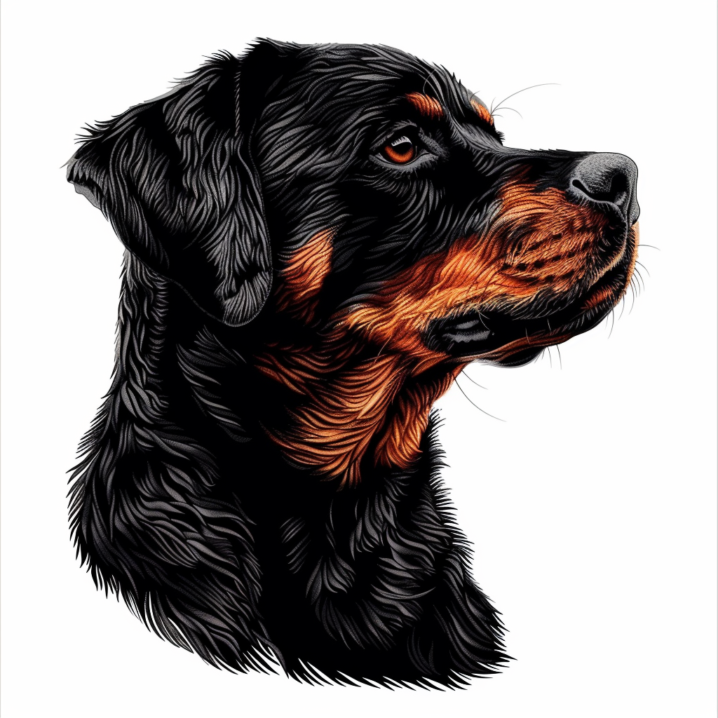 Rottweiler Dog Vinyl Decal Sticker for Car, Laptop, Tumbler and more # F07405