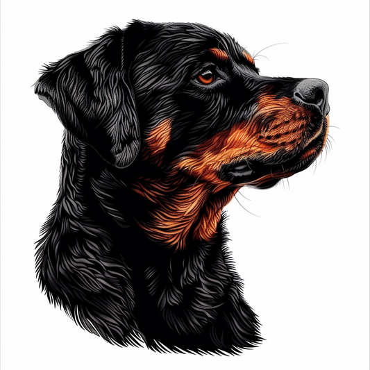 Rottweiler Dog Vinyl Decal Sticker for Car, Laptop, Tumbler and more # F07405