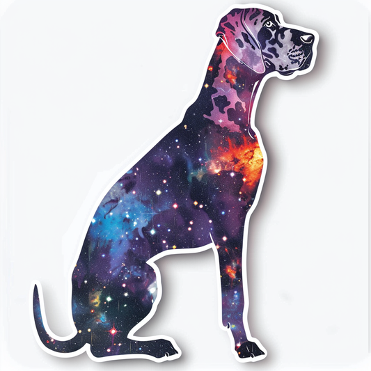 Great Dane Dog Expressive surreal Vinyl Decal Sticker for Car, Laptop, Tumbler and more # F022760