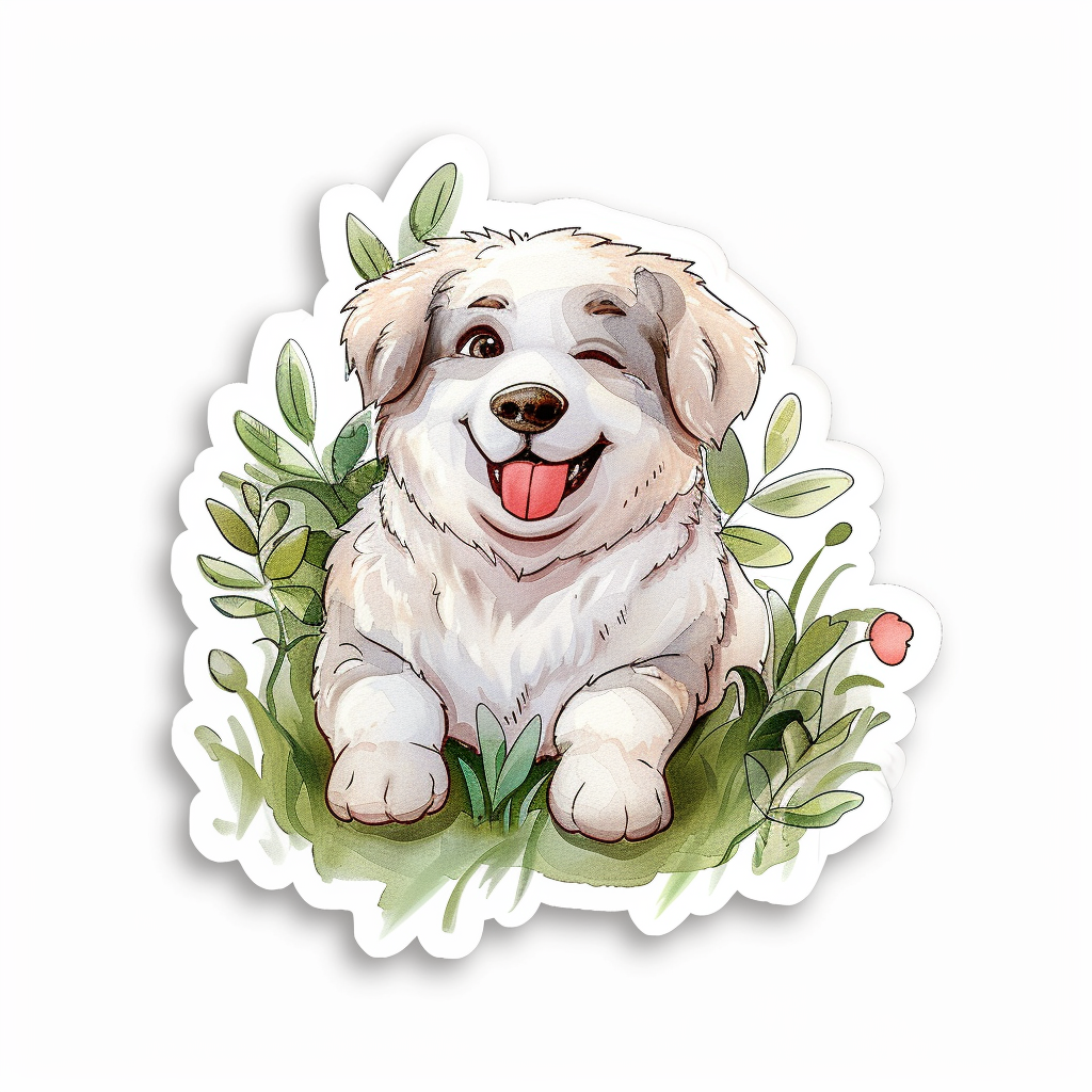 Sticker of a Border Collie Dog majestic Expressive surreal Vinyl Decal Sticker for Car, Laptop, Tumbler and more # F021918