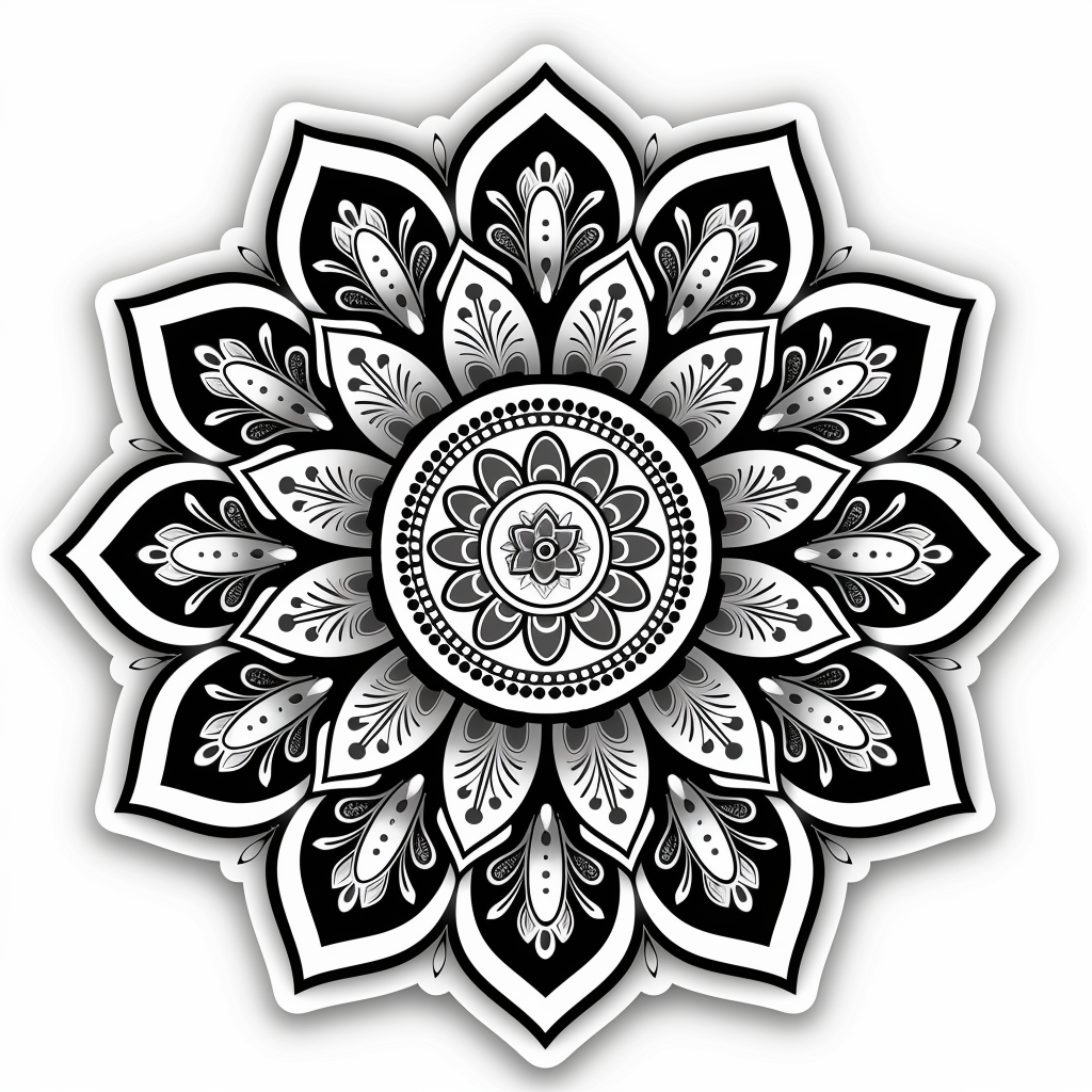 Mandala Vinyl Decal Sticker for Car, Laptop, Tumbler and more # F08161