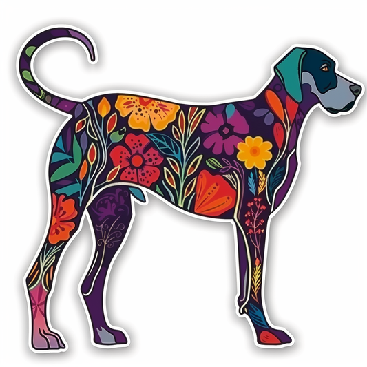 Great Dane Dog Expressive surreal Vinyl Decal Sticker for Car, Laptop, Tumbler and more # F022835