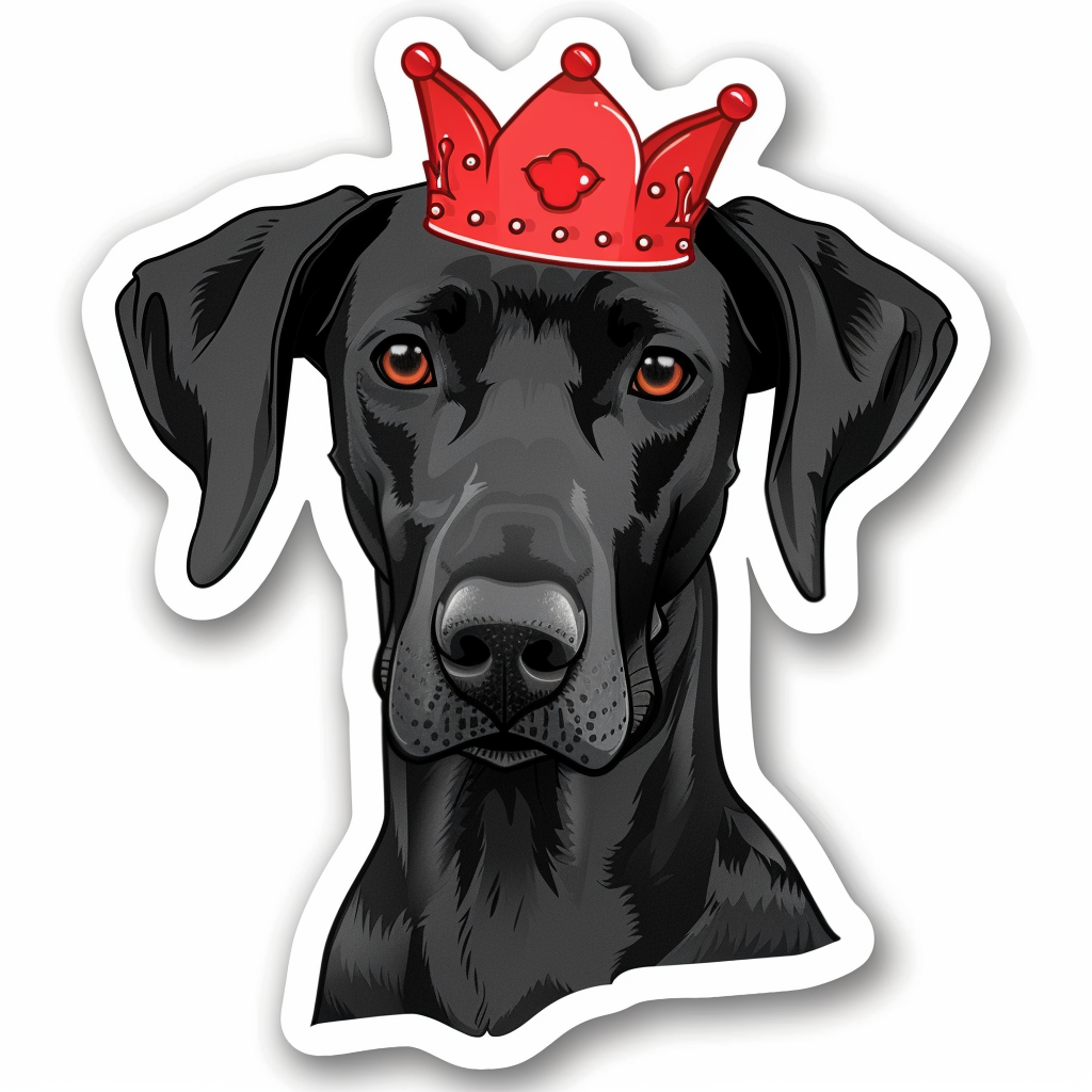 Great Dane Dog Expressive surreal Vinyl Decal Sticker for Car, Laptop, Tumbler and more # F022727