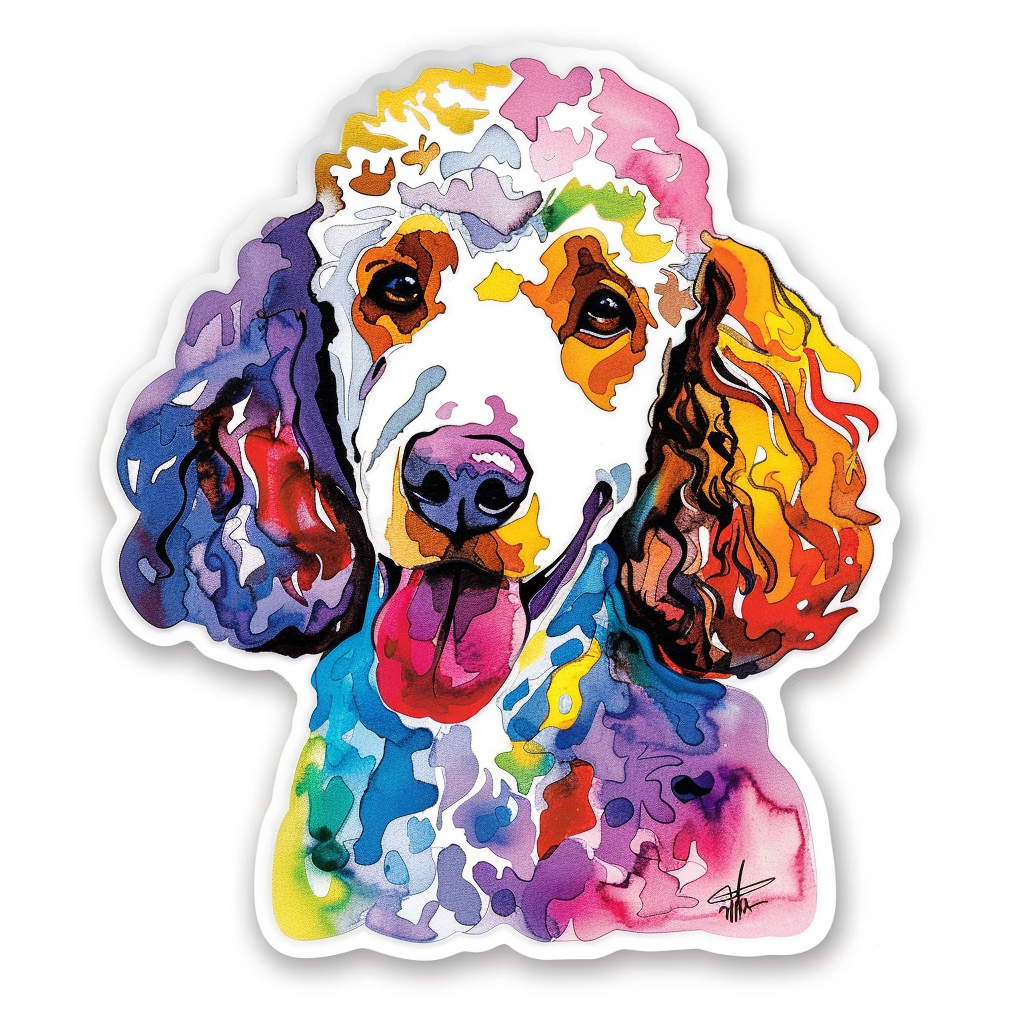 Poodle Dog Vinyl Decal Sticker for Car, Laptop, Tumbler and more # F012646