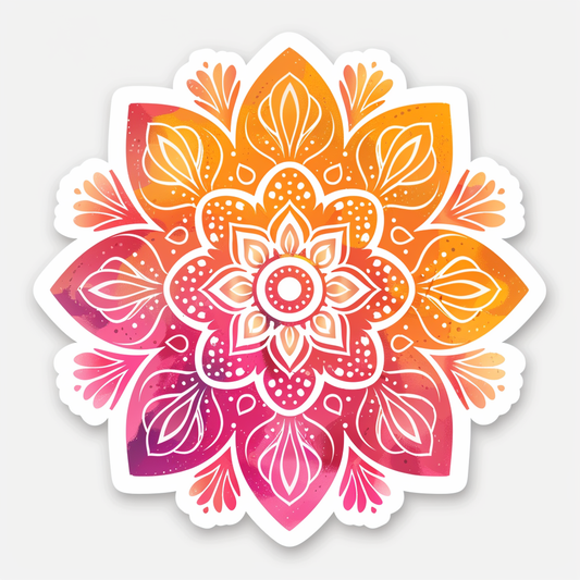 Mandala Vinyl Decal Sticker for Car, Laptop, Tumbler and more # F08265
