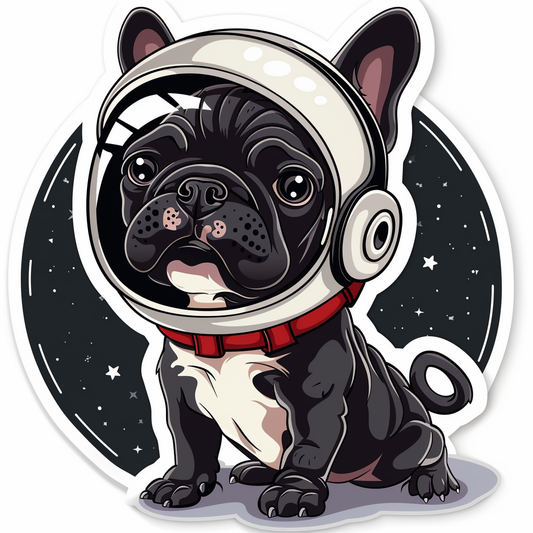 Bulldog Dog majestic Expressive surreal Vinyl Decal Sticker for Car, Laptop, Tumbler and more # F017699