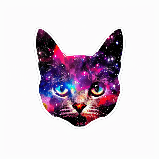 American Shorthair Cat majestic Expressive surreal Vinyl Decal Sticker for Car, Laptop, Tumbler and more # F018873