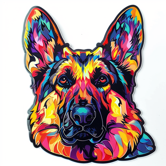 German Shepherd Dog Vinyl Decal Sticker for Car, Laptop, Tumbler and more # F011349