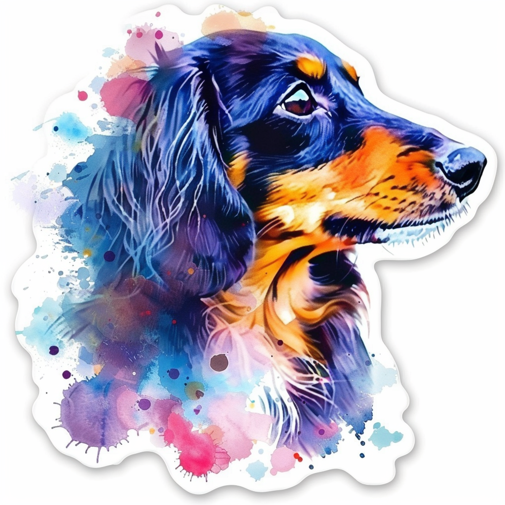 Dachshund Dog Vinyl Decal Sticker for Car, Laptop, Tumbler and more # F013029