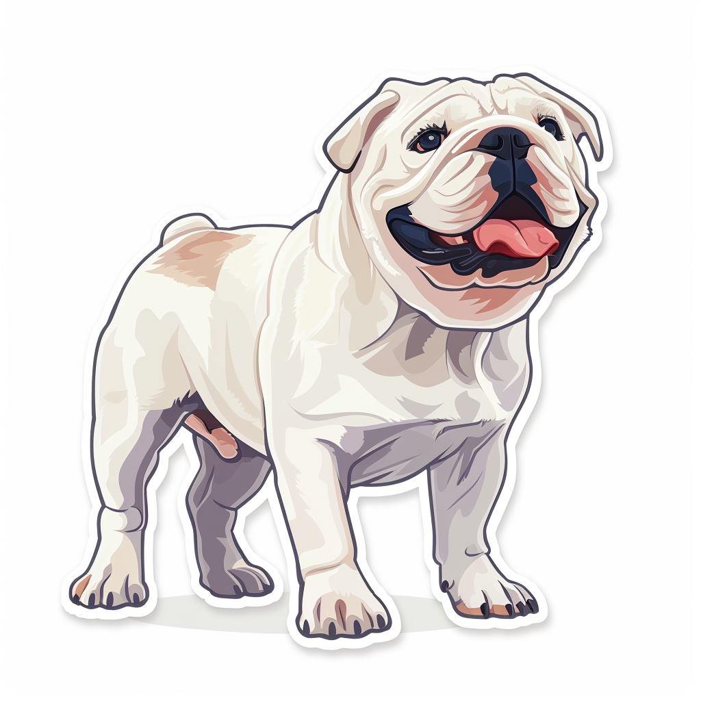 Bulldog Dog Vinyl Decal Sticker for Car, Laptop, Tumbler and more # F07515