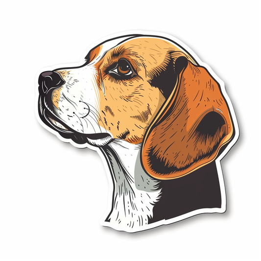 Beagle dog Vinyl Decal Sticker for Car, Laptop, Tumbler and more # F011812
