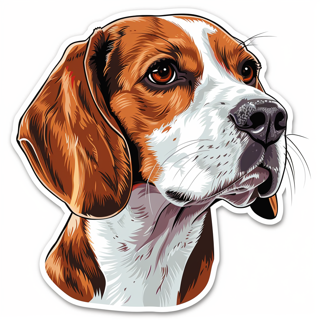 Beagle dog Vinyl Decal Sticker for Car, Laptop, Tumbler and more # F011779