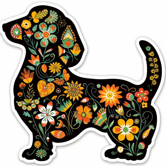 Dachshund Dog Heartcore Vinyl Decal Sticker for Car, Laptop, Tumbler and more # F012840