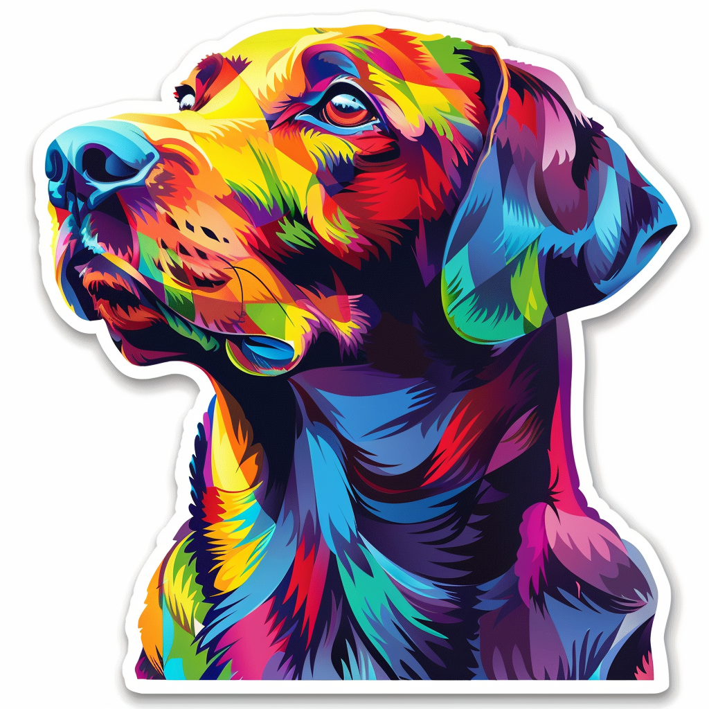 Labrador Retriever Dog Vinyl Decal Sticker for Car, Laptop, Tumbler and more # F07399