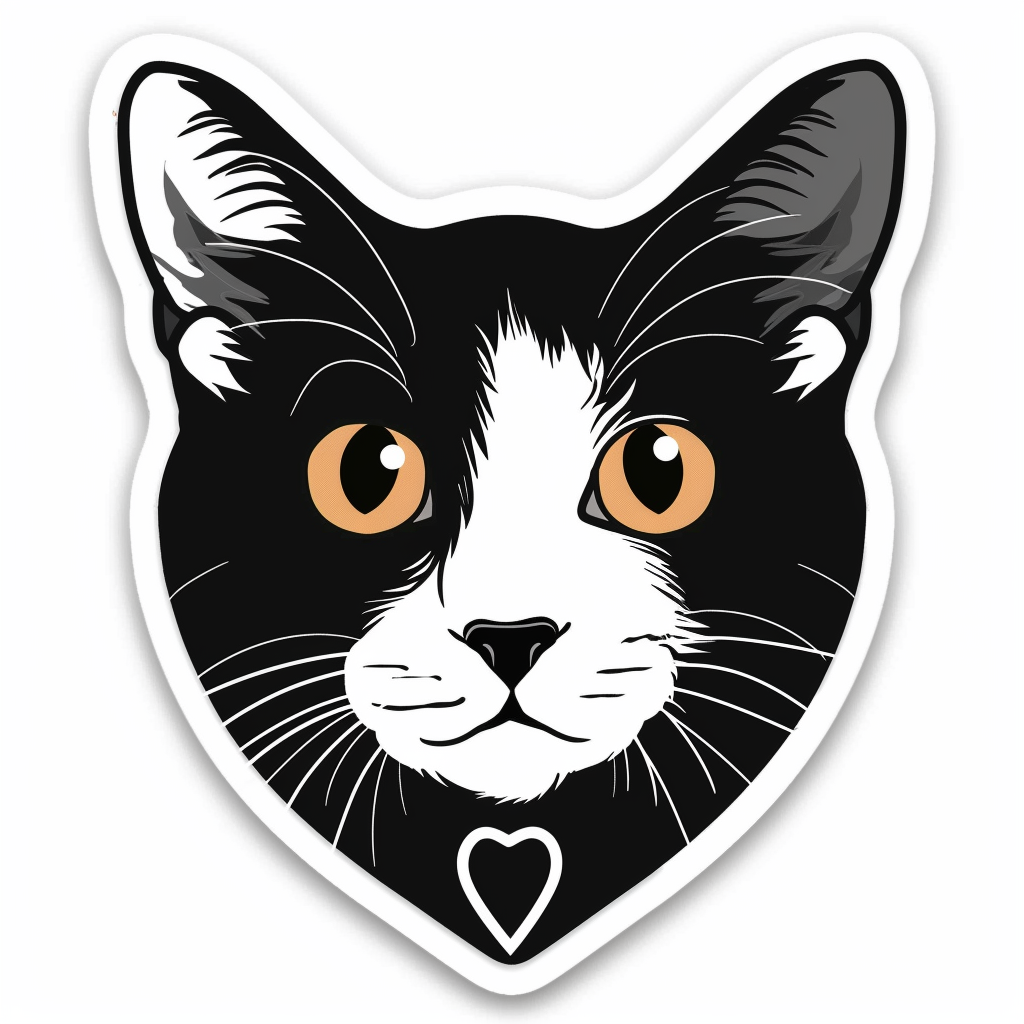 American Shorthair Cat majestic Expressive surreal Vinyl Decal Sticker for Car, Laptop, Tumbler and more # F018911