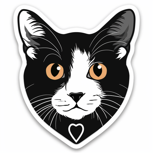 American Shorthair Cat majestic Expressive surreal Vinyl Decal Sticker for Car, Laptop, Tumbler and more # F018911